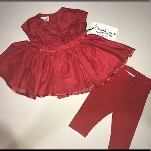 NWT Pippa & Julie baby girl outfit 6 to 9 months